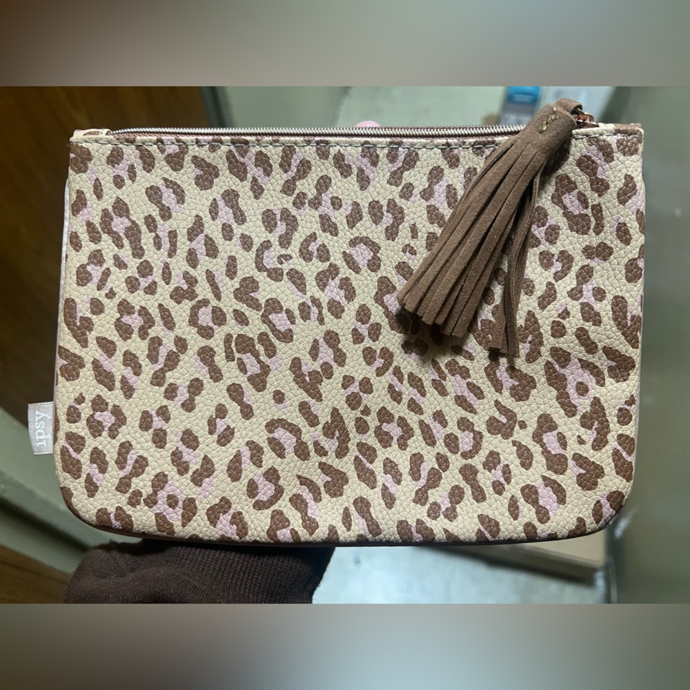 Ipsy Leopard Print Makeup Bag